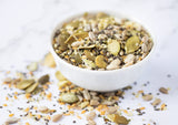 Food to Live - Organic Raw Superseed Mix- Chia, Flax, Hemp, Pumpkin, and Sunflower, 12 Ounces - Non-GMO Whole Seeds Blend, Vegan, Kosher, Raw, Bulk