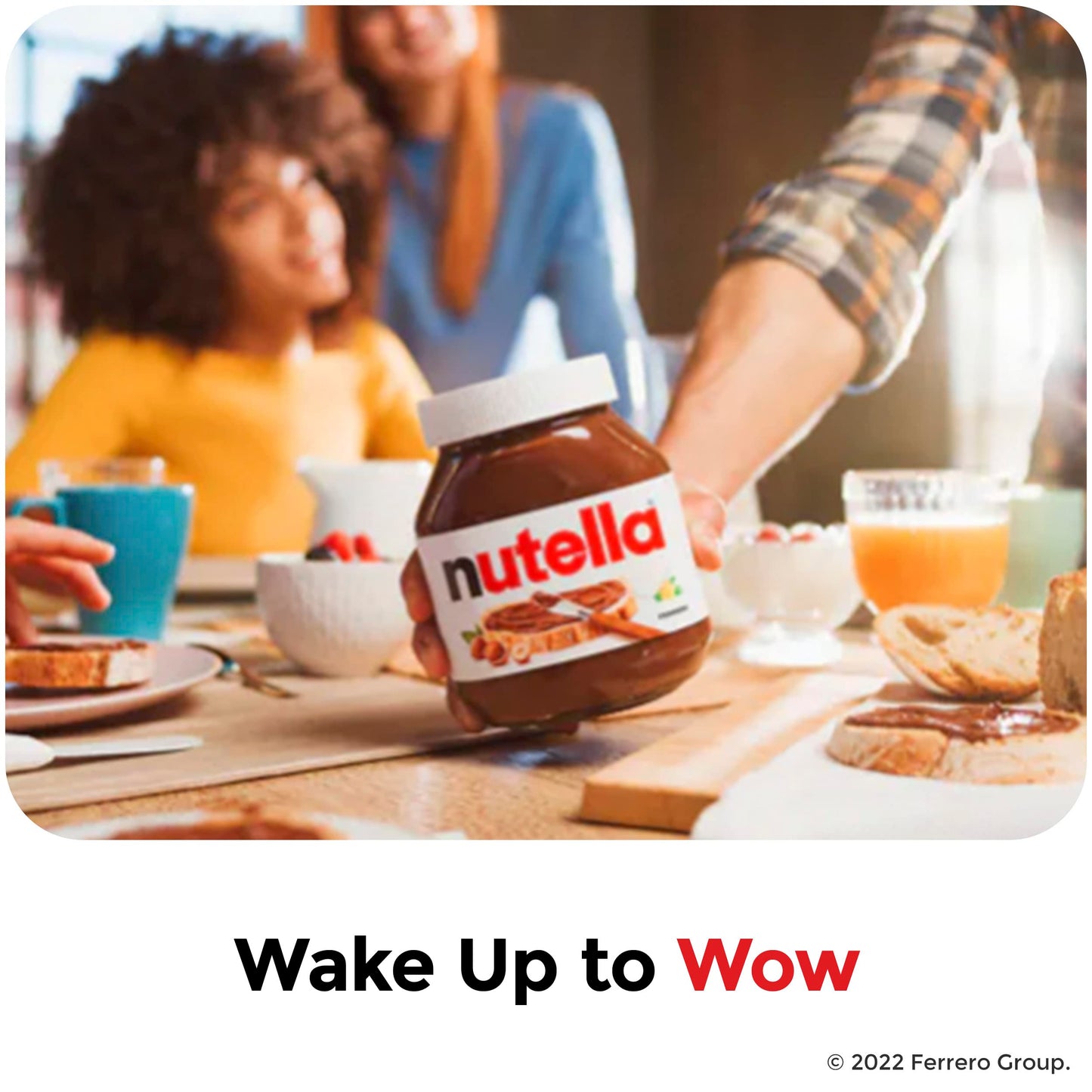 Nutella Hazelnut Spread with Cocoa for Breakfast, 13 oz Jar
