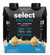 PEScience Select Protein Shake RTD, 25g Whey and Casein Blend, High Protein Drink, Gluten Free, Keto Friendly, 0g Sugar, Low Carb Ready to Drink Meal