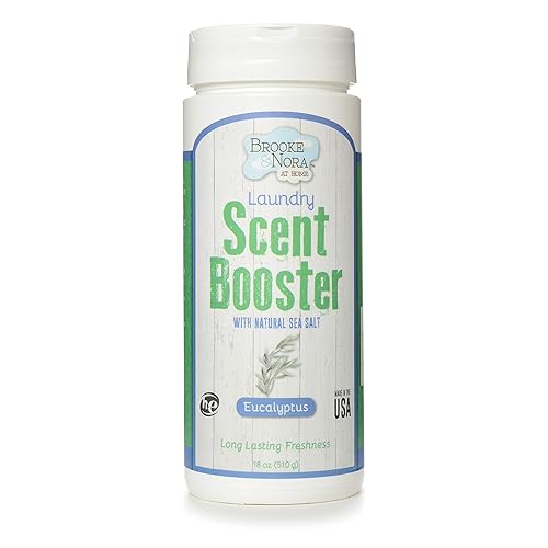 B&N All Natural Brooke & Nora at Home Laundry Scent Booster Made with Natural Sea Salt, Eucalyptus, 18 Ounce
