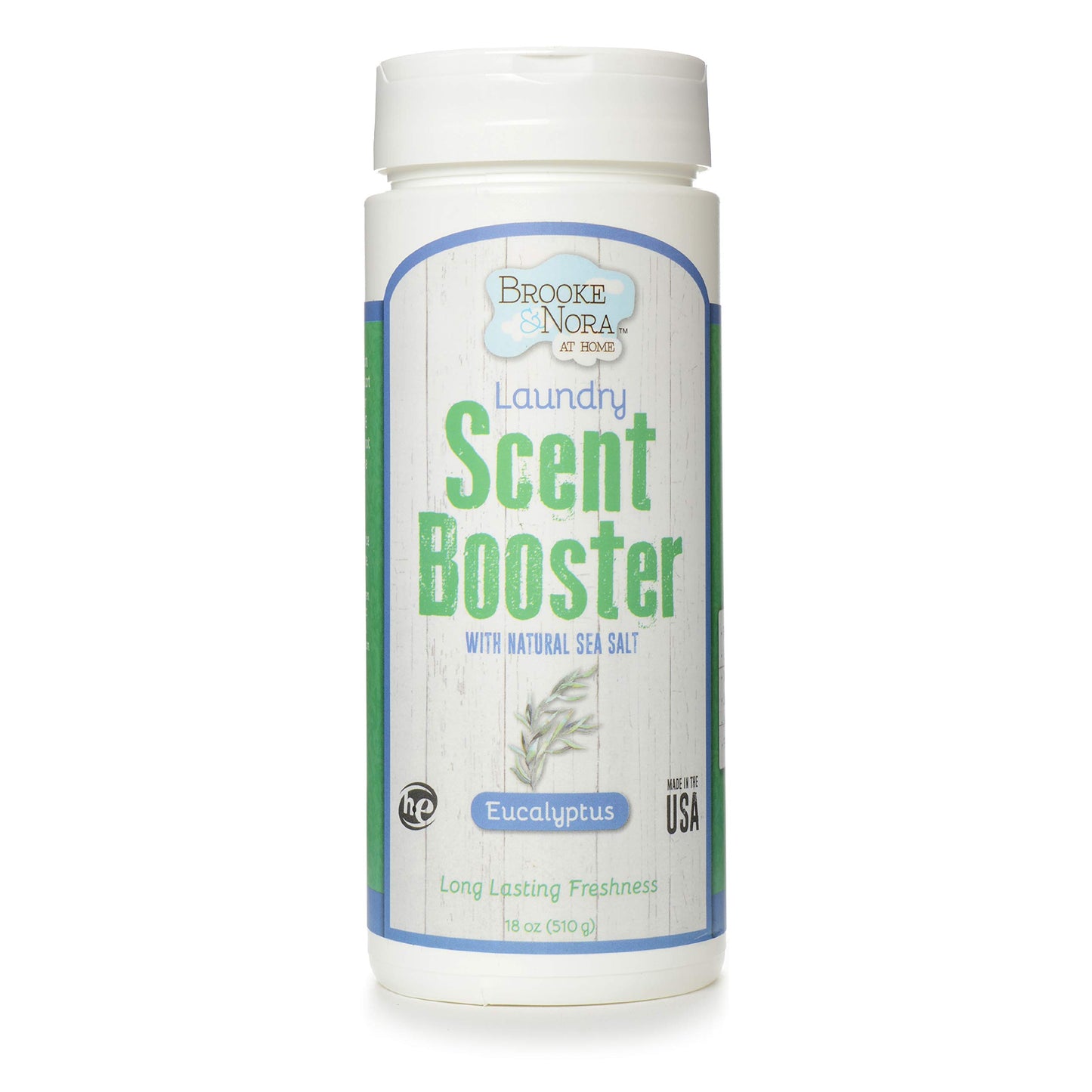 B&N All Natural Brooke & Nora at Home Laundry Scent Booster Made with Natural Sea Salt, Eucalyptus, 18 Ounce