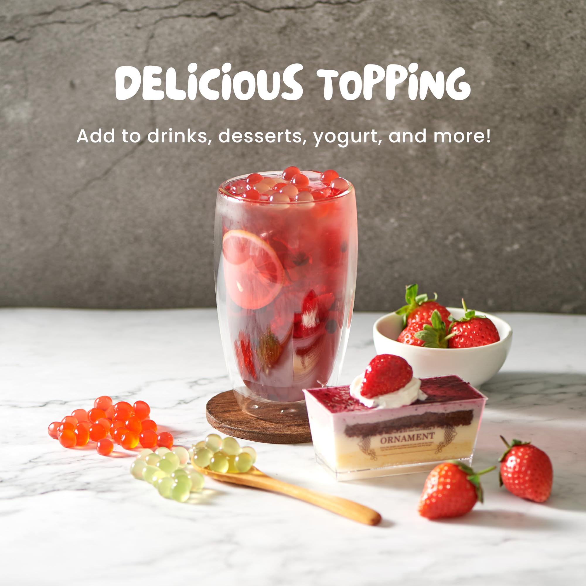 Bossen Bursting Boba Minis-3 packs (Strawberry/Mango/Kiwi)