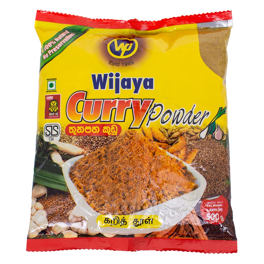 Wijaya Products Sri Lankan Curry Powder 500g (1.1lbs) Pack of 2