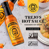 Trejo's Habanero Hot Sauce | Bold & Smoky with Sweet Carrot, Onion & Garlic | Handcrafted in USA | Vegetarian & Non-GMO | Perfect for Marinades