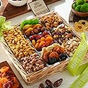 Broadway Basketeers Deluxe Birthday Dried Fruit And Nuts Gift Basket - A Premium Healthy Celebration Gift - Corporate, Family & Friends