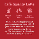 STASH Double Spice Chai Latte - Dairy Free Plant Based Tea Concentrate - Caffeinated - 32 fl oz, 5 Servings