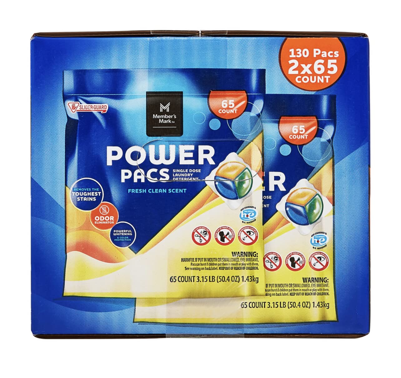 Ultimate Clean Laundry Detergent Power Pacs (130 loads)