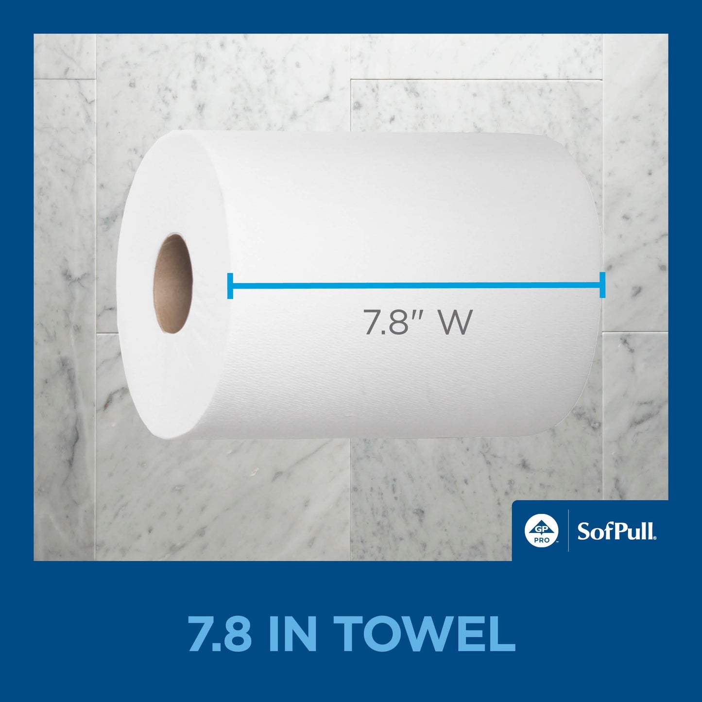Georgia-Pacific SofPull Centerpull Regular Capacity Premium Paper Towel, White, 28124, 324 Sheets Per Roll, 6 Rolls Per Case