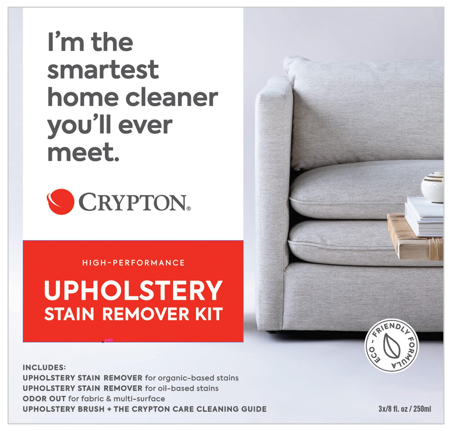 Crypton Upholstery Gold and Purple Stain Remover Kit with Odor Out Deodorizer (8 fl. oz.)
