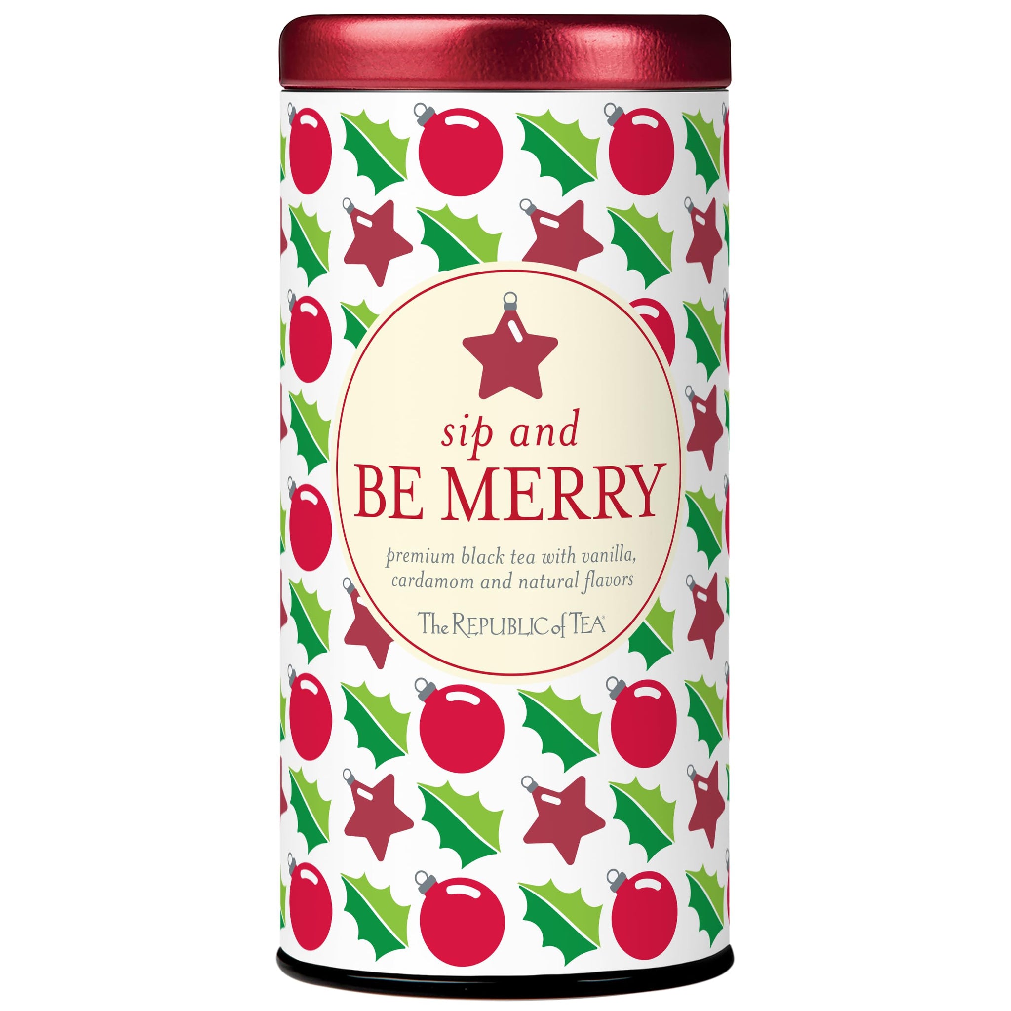 The Republic of Tea - Sip and Be Merry, Holiday Gift Tea, 50 Tea Bags, Naturally Caffeinated