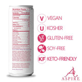 ASPIRE™ Healthy Energy, Calorie Burning, Zero Calorie, Zero Sugar Drink Raspberry + Acai 4-Pack