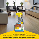 FILA Surface Care Solutions, WOODCARE PRO, Wood Cleaner for All Wood Floors and Surfaces, Suitable as Wood Floor Cleaner Spray, Wood Furniture
