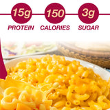 ProtiDIET High Protein Mac and Cheese - 15g Protein, 1g Total Fat, 7 Pouches - Balanced High Protein Meal Replacement for Everyday Wellness