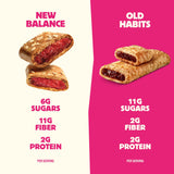 Olyra Strawberry Fruit Bars, Soft Baked, Prebiotic High Fiber Snack, Organic Snacks, Healthy Snacks for Adults and Kids, Low Sugar, Vegan, Office
