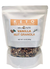 Holy Nuts Keto Food Low Carb Granola - Cereal Snack - Paleo Friendly - Ketogenic Breakfast Nut Foods - Low Sugar, Grain & Gluten Free Healthy Travel