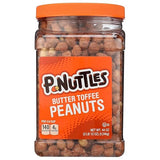 P-Nuttles Butter Toffee Covered Peanuts, Sweet Salty Snack, Nuts, Made in USA, Kosher, Party, Crunchy Nut, 44 oz Jar