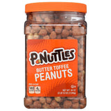 P-Nuttles Butter Toffee Covered Peanuts, Sweet Salty Snack, Nuts, Made in USA, Kosher, Party, Crunchy Nut, 44 oz Jar