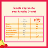 FAVE USDA Organic Fruit Punch Drink Mix, 16 Stick Pouch | No Artificial Colors or Flavors, Non-GMO