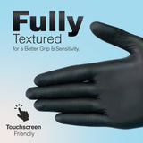Raxwell Nitrile Gloves - Chemical Resistant Disposable Gloves - Powder Free Food Safe Cooking - Textured Grip for Cleaning & Industrial Tasks - Small