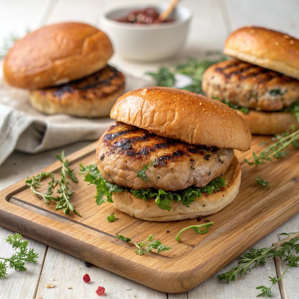 Applegate, Frozen Organic Turkey Burgers, 1 lb