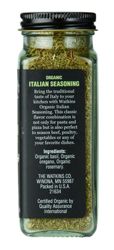 Watkins Gourmet Organic Spice Jar, Italian Seasoning, 1.1 Oz