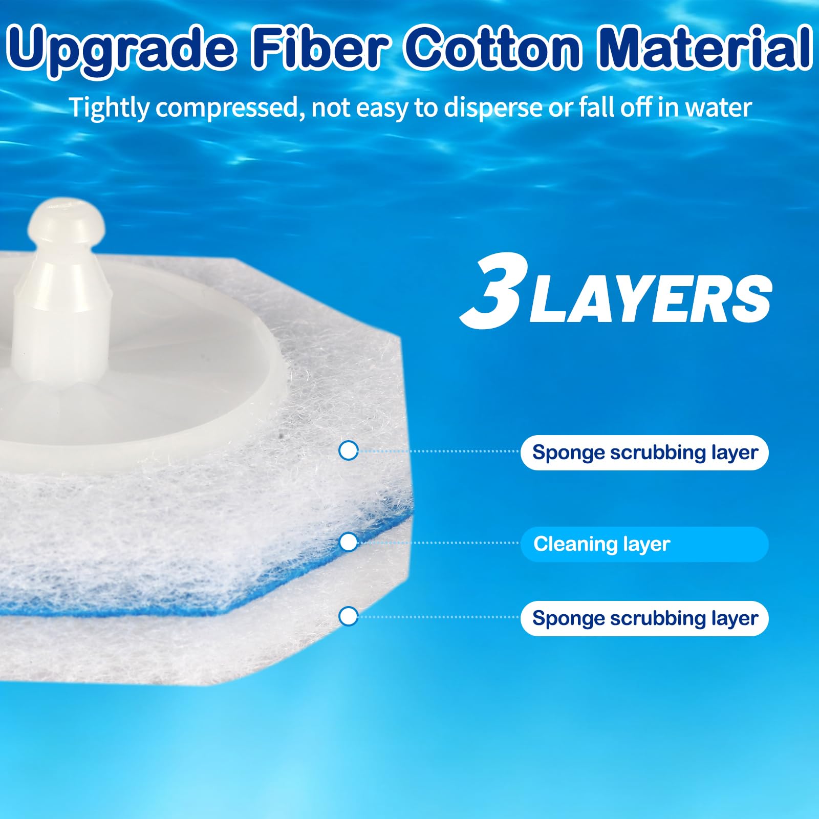 80 Count Disposable Toilet Wand Refills for Toilet Wand, 5X Cleaning Power Scrubber Refill, Bathroom Cleaning Supplies, No Falling Apart, Fresh