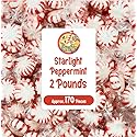 Starlight Peppermint Hard Candy - Bulk 2 Pounds (Approx 170 Count) - Individually Wrapped Mints for Office Bowls & Holiday Buffets - Refreshing Old
