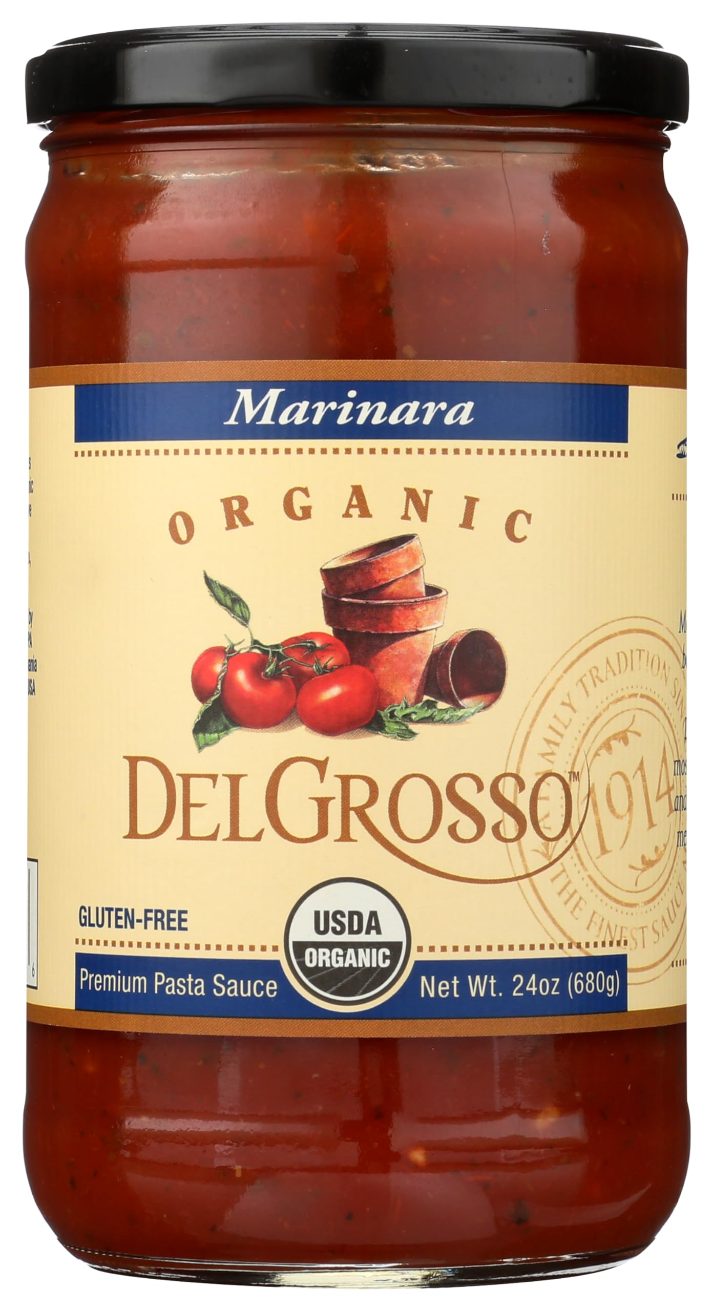 La Famiglia Delgrosso Organic Marinara, 24 OZ