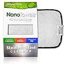 Nano Towels Stainless Steel Cleaner | The Amazing Chemical Free Stainless Steel Cleaning Reusable Wipe Cloth | Kid & Pet Safe | Grey 7x16 (1 pc)