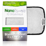 Nano Towels Stainless Steel Cleaner | The Amazing Chemical Free Stainless Steel Cleaning Reusable Wipe Cloth | Kid & Pet Safe | Grey 7x16 (1 pc)