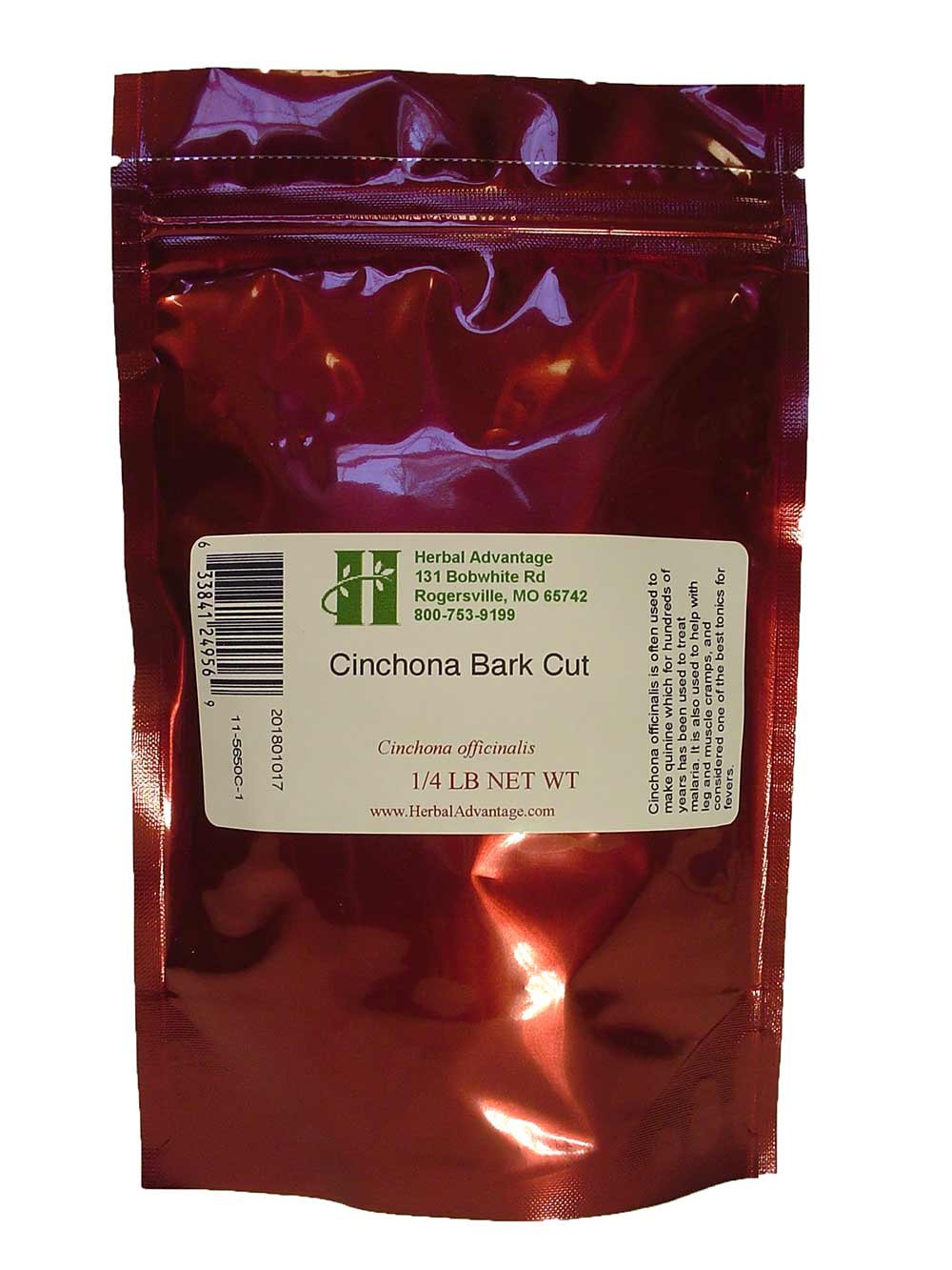Cinchona Bark Officinalis 1/4 Pound Cut