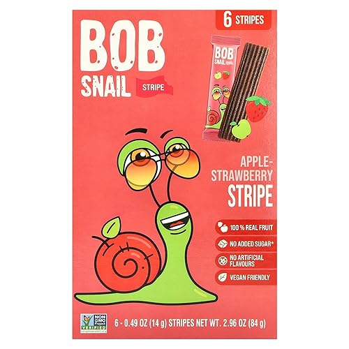 Bob Snail Apple Strawberry Fruit Stripes, 84 GR