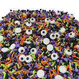1 Bottle Candy Eyeballs Eyes Soft Jimmies Cake Cupcake Toppers Cookie Decorations Edible Holiday Sprinkles Mix for Halloween Cake Cupcakes Decoration