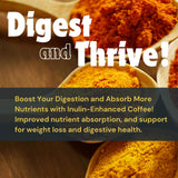 Mushroom Coffee 16 Single Serve Capsules. Medium Roast with Lions Mane and Chaga Mushrooms. Vitamins for Focus, and Gut Health, and Immune Health