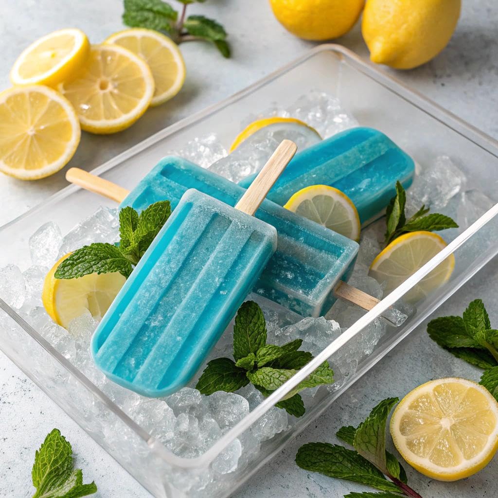 GOODPOP - 4ocean Organic Blue Lemonade Ice Pops - Fruit Juice, No Artifical Dyes or Flavors, No Added Sugar, 6 Count