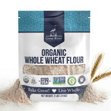 Great River Organic Milling Organic Whole Wheat Flour | Unbleached & Unbromated | High Protein & Fiber | Non-GMO, Kosher | Perfect for Sourdough