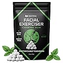 Facial Exerciser Chewing Gum | Pearl-Sized Hard Gums | Adjust Resistance by Chewing 3-5 pcs | Sugar-Free Mint Flavor | 4 Months’ Supply | Strengthen