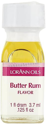LorAnn Butter Rum SS Flavor, 1 dram bottle (.0125 fl oz - 3.7ml - 1 teaspoon) - 12 Pack