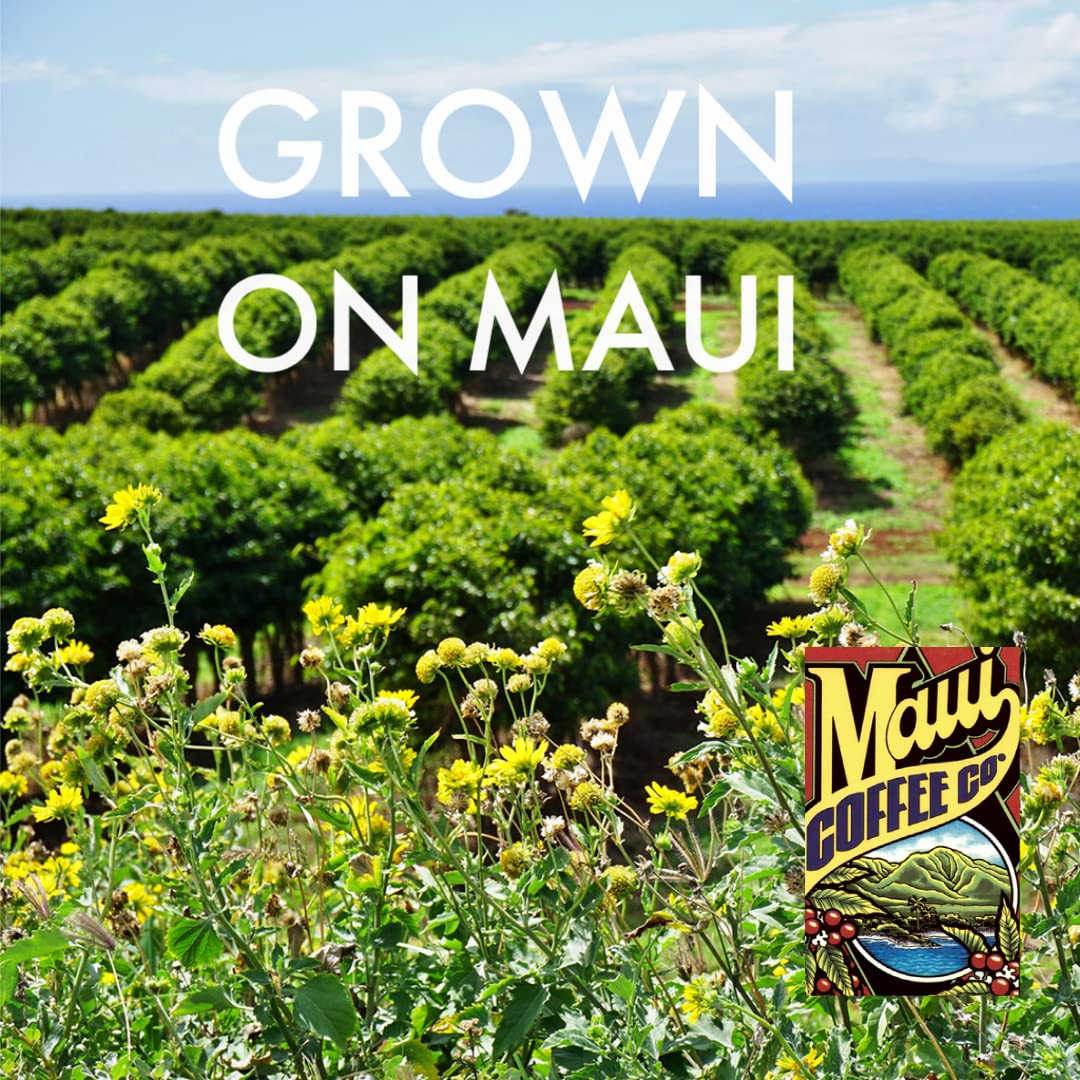 Maui Coffee Company 100% Maui Coffee, Ground, Maui Grown, Dark Roasted in Hawaii, 7 oz. Bag