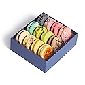 French Macaroons Premium Cookies Chocolate Gift Box Basket Snacks Food Care Package for College Students Mothers Day Kids Graduation Thank You