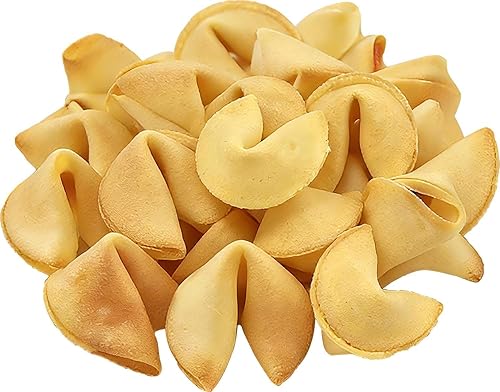 Soeos Fortune Cookies, Approx 25 Count, Vanilla Flavor, Fortune Cookies Individually Wrapped Bulk, Individually Packed Crisp Cookies with Fun