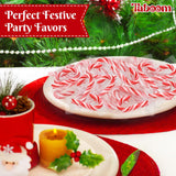 Bulk Mini Candy Cane Individually Wrapped 220 Pack - Small Peppermint Candy Canes Naturally Flavored Red & White Christmas Candy For Holiday Gifts