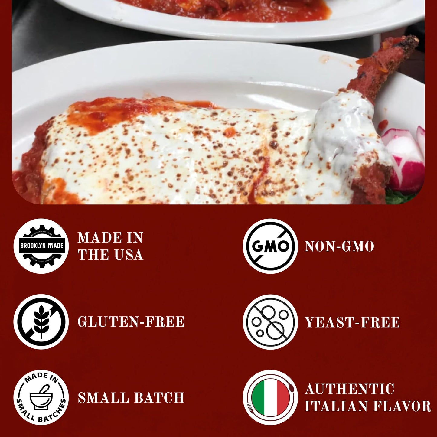 Michael's of Brooklyn Low Sodium Marinara Sauce, 32oz Jar (Pack of 2) - Non-GMO, Gluten Free Italian Pasta Sauce - With Italian Tomatoes, Garlic