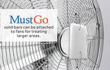 MustGo Solid Bars - Controls, Removes and Prevents Musty Odors in Closets, Basements, Attics, Sheds and Storage Units - Unscented (2 Pack)