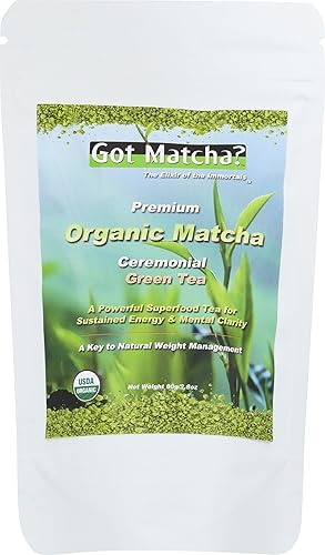 Got Matcha, Tea Matcha Ceremonial Green Organic, 2.82 Ounce