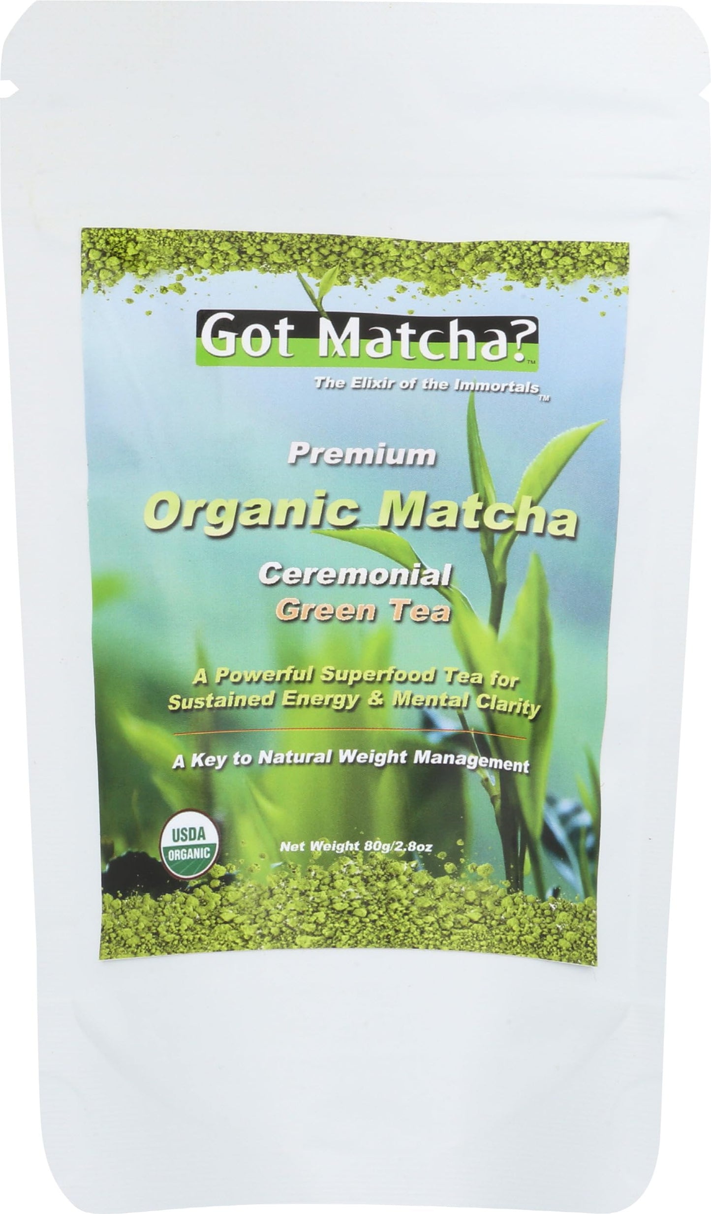 Got Matcha, Tea Matcha Ceremonial Green Organic, 2.82 Ounce