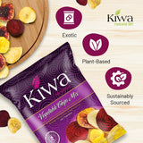Kiwa Vegetable Chips Mix 6-Pack - Gluten-Free, Vegan, Kosher, Non-GMO Snack - Made with Cassava, Parsnip, Sweet Potato, Plantain & Beetroot - 2.5oz