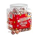 Smarties Lollies - Gluten Free, Peanut Free, Fat Free Assorted Fruity Flavors Lollipops - Low Calorie Perfect for Birthdays, Parties - Made by US