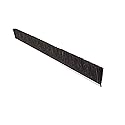 Tanis Brush MB409248 Horse Hair Fill Metal Back Strip, 3/16" Galvanized Backing, 0.008" Diameter Brown Horsehair Bristles, 48" Overall Length, 2"