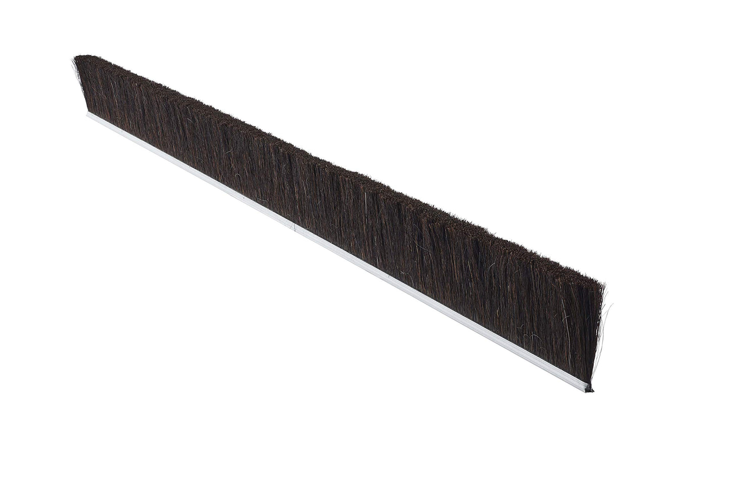 Tanis Brush MB409248 Horse Hair Fill Metal Back Strip, 3/16" Galvanized Backing, 0.008" Diameter Brown Horsehair Bristles, 48" Overall Length, 2"